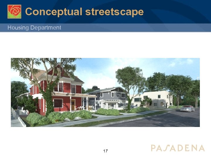 Conceptual streetscape Housing Department 17 