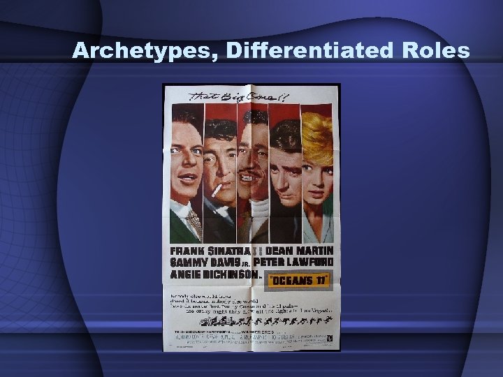 Archetypes, Differentiated Roles 