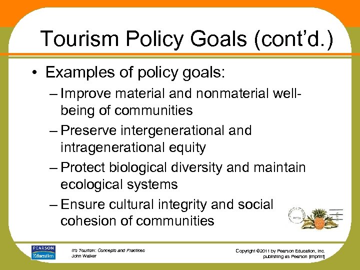 national community tourism policy and strategy