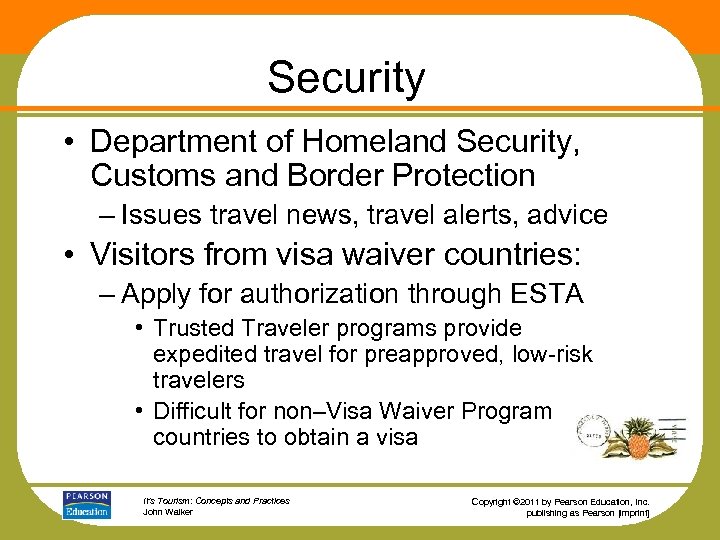 Security • Department of Homeland Security, Customs and Border Protection – Issues travel news,