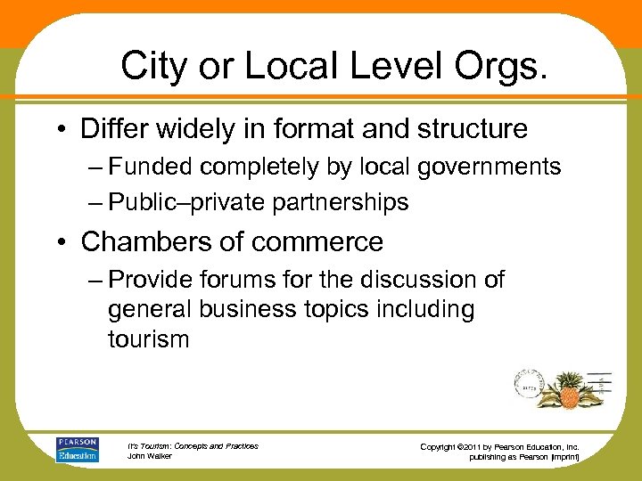 City or Local Level Orgs. • Differ widely in format and structure – Funded