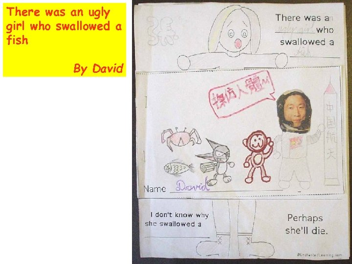 There was an ugly girl who swallowed a fish By David 