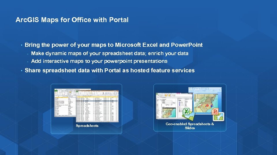 Arc. GIS Maps for Office with Portal • Bring the power of your maps