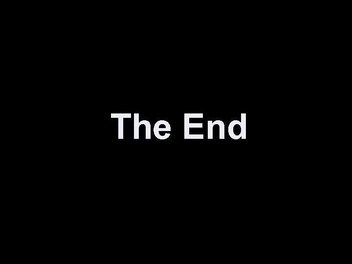 The End 