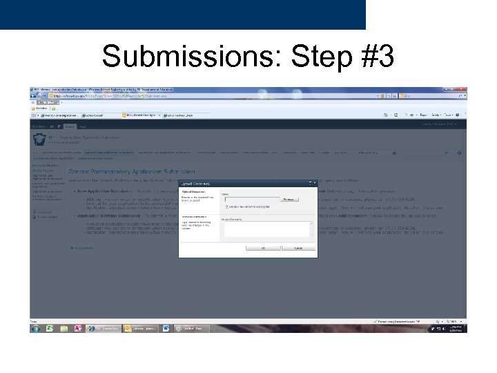 Submissions: Step #3 