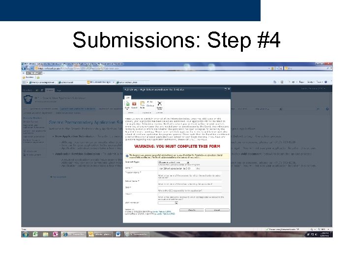 Submissions: Step #4 