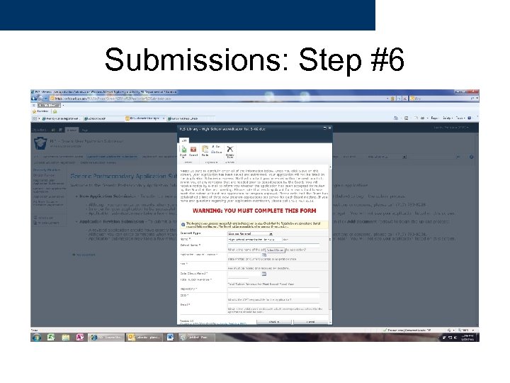 Submissions: Step #6 