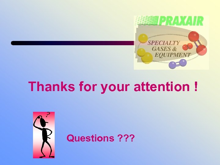 Thanks for your attention ! Questions ? ? ? 