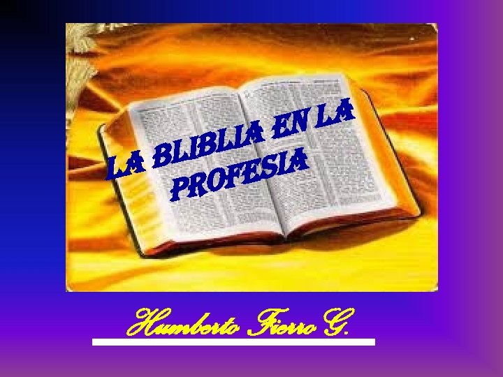LA EN LIA LIB SIA AB L OFE PR Humberto Fierro G. 
