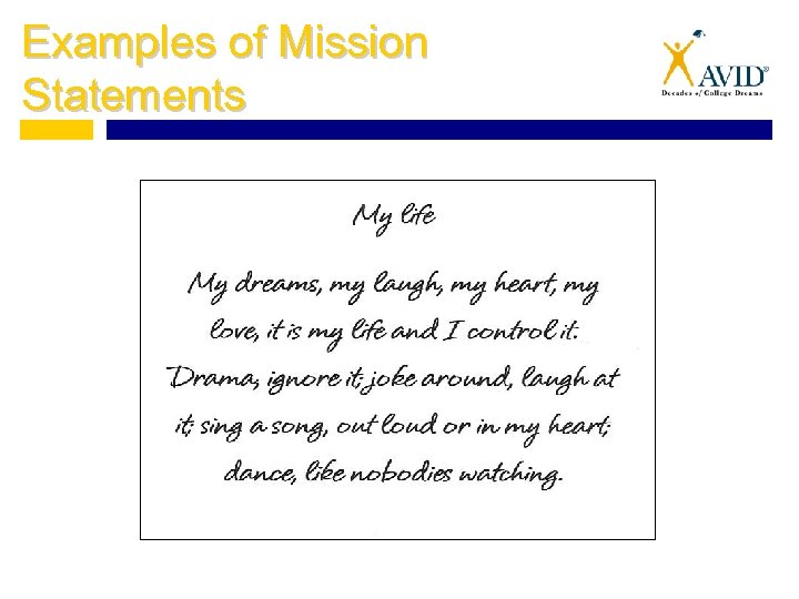 Examples of Mission Statements 