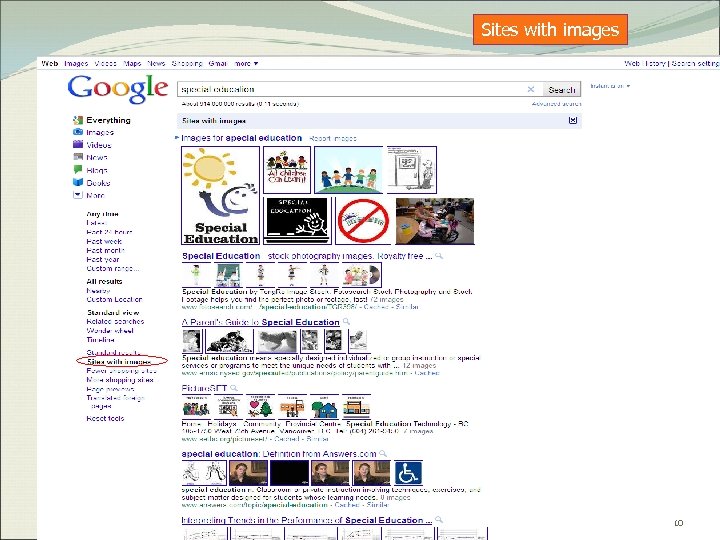 Sites with images 10 