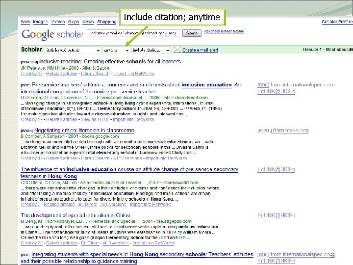 Include citation; anytime 22 