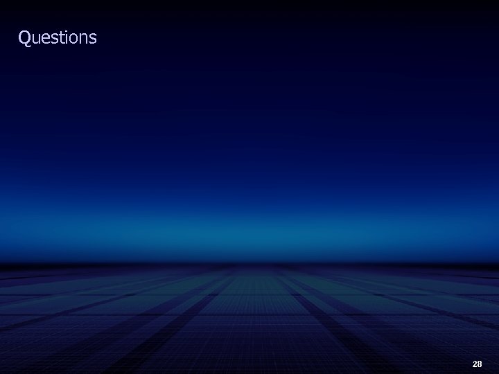 Questions 28 