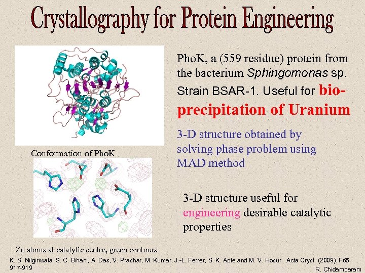 Pho. K, a (559 residue) protein from the bacterium Sphingomonas sp. Strain BSAR-1. Useful