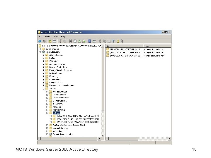MCTS Windows Server 2008 Active Directory 10 