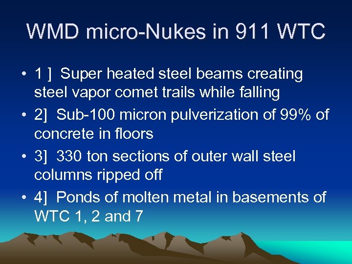 WMD micro-Nukes in 911 WTC • 1 ] Super heated steel beams creating steel
