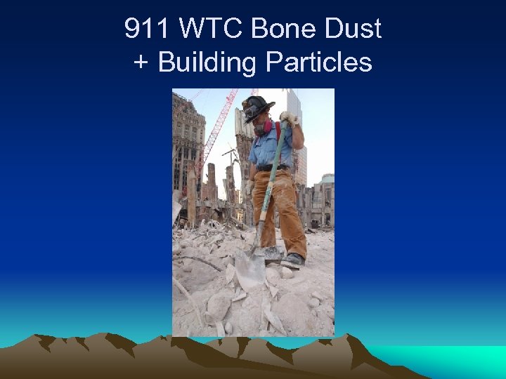 911 WTC Bone Dust + Building Particles 