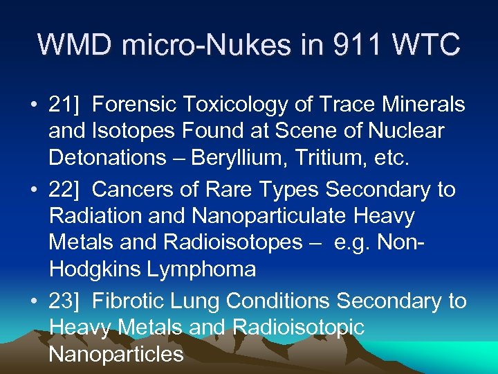 WMD micro-Nukes in 911 WTC • 21] Forensic Toxicology of Trace Minerals and Isotopes