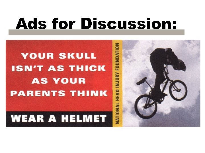 Ads for Discussion: 