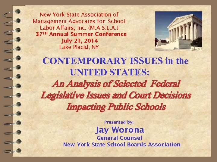 New York State Association of Management Advocates for School Labor Affairs, Inc. (M. A.