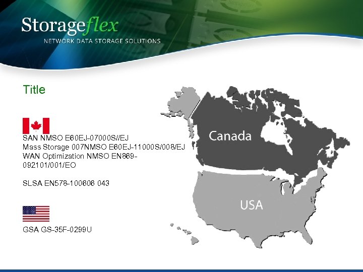 Title SAN NMSO E 60 EJ-07000 S//EJ Mass Storage 007 NMSO E 60 EJ-11000