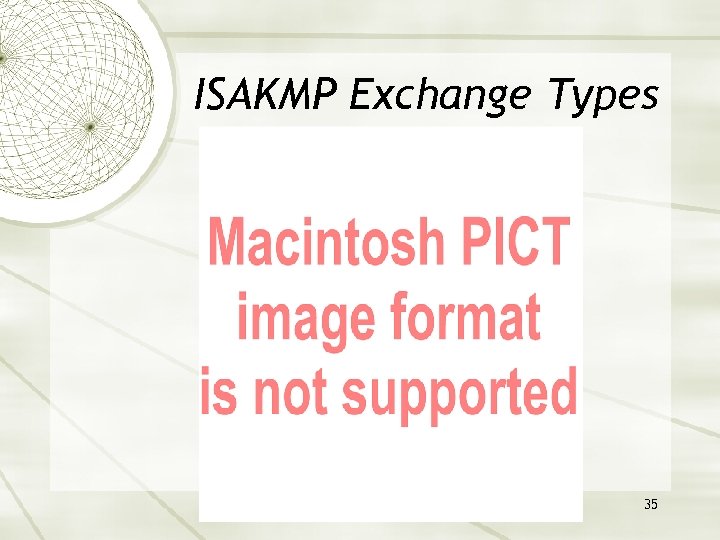 ISAKMP Exchange Types 35 