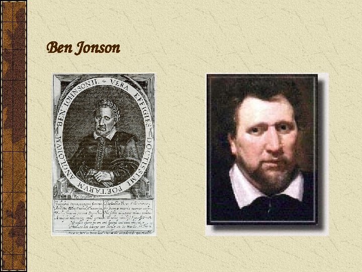 Ben Jonson 