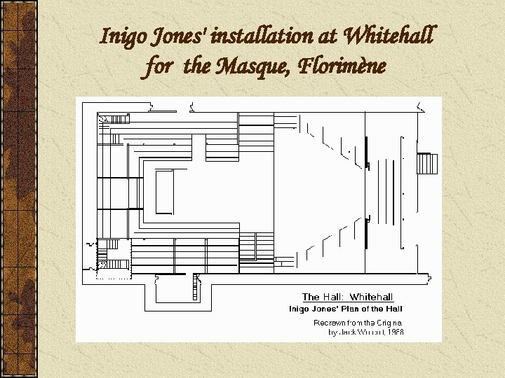 Inigo Jones' installation at Whitehall for the Masque, Florimène 