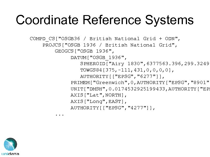 Coordinate Reference Systems COMPD_CS[