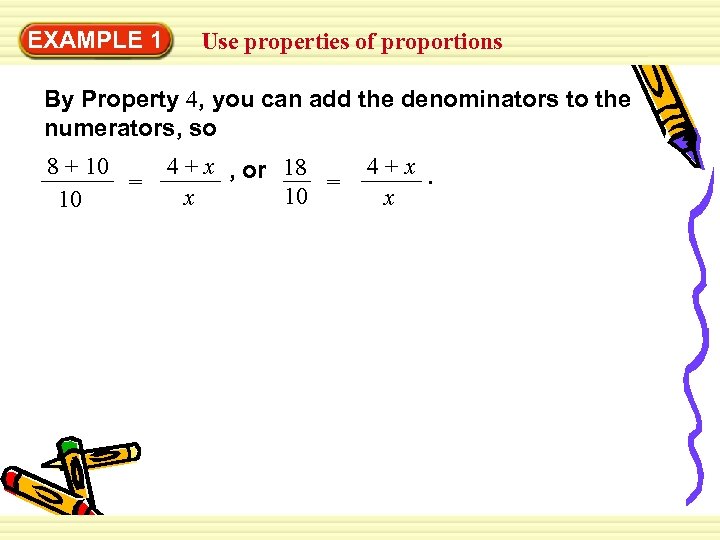 assignment 3 properties of proportions