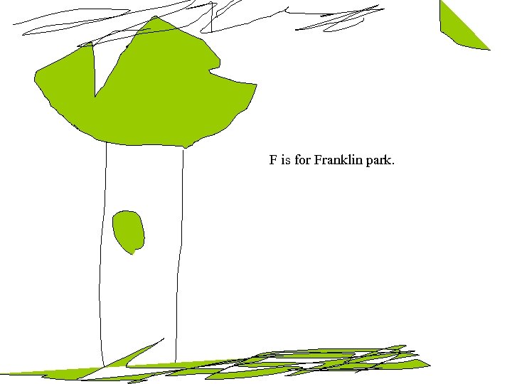 F is for Franklin park. 