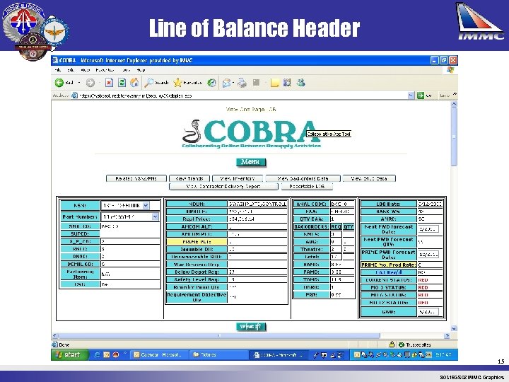 Line of Balance Header 15 80319 GS 02 IMMC Graphics 