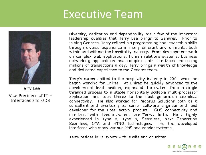 Executive Team Diversity, dedication and dependability are a few of the important leadership qualities