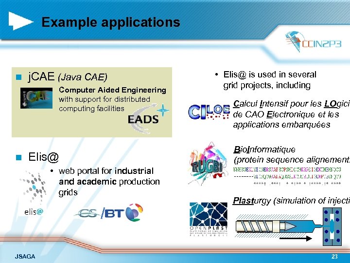 Example applications n j. CAE (Java CAE) • Computer Aided Engineering with support for