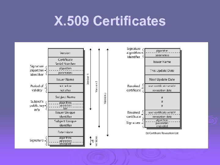 X. 509 Certificates 