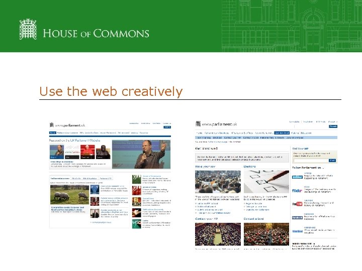Use the web creatively 