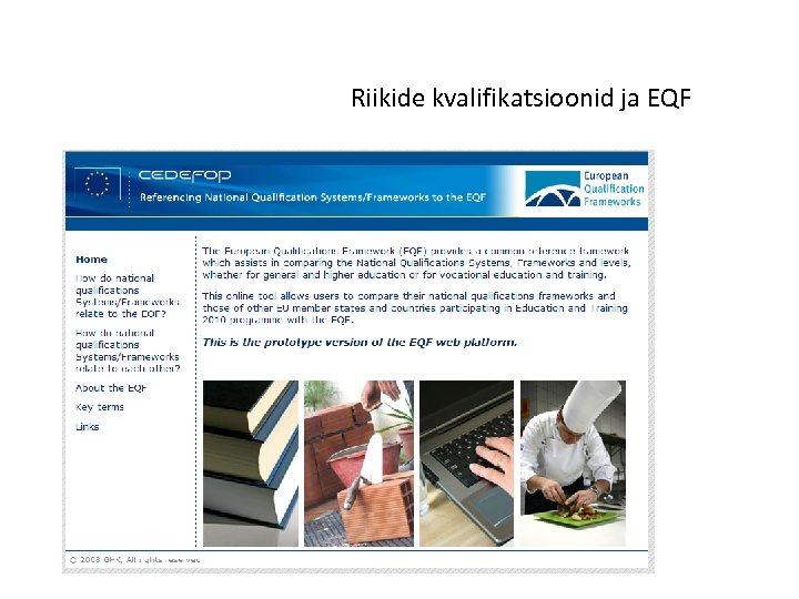 Riikide kvalifikatsioonid ja EQF 