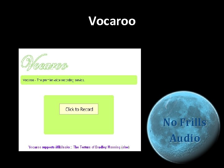 Vocaroo No Frills Audio 