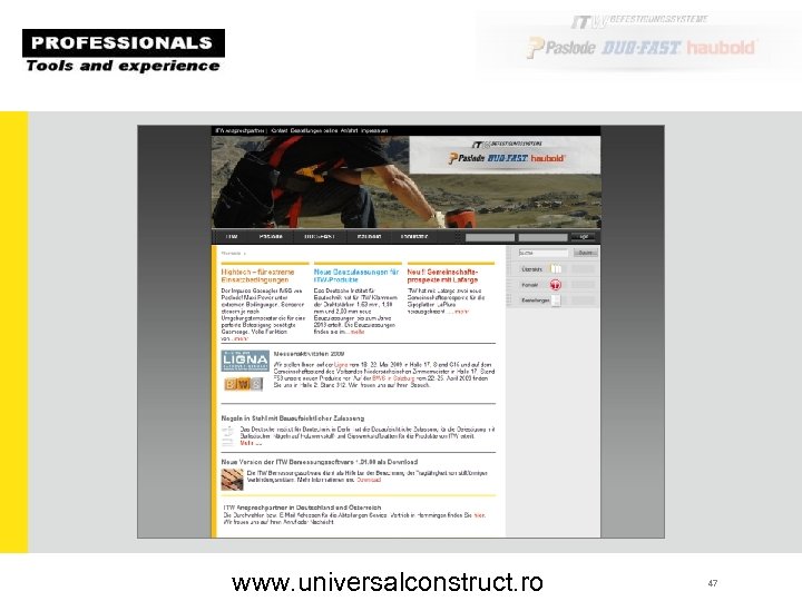 www. universalconstruct. ro 47 