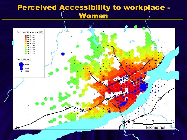 Perceived Accessibility to workplace Women C 50 : 5, 3 min. C 90 :