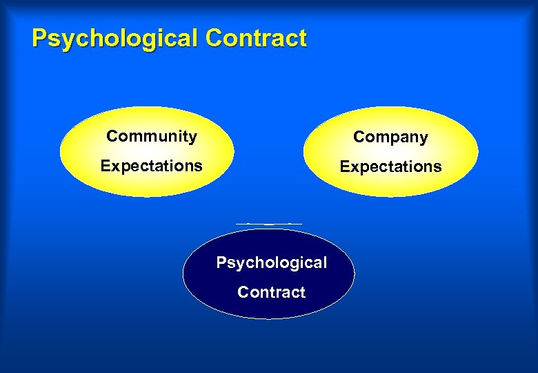 Psychological Contract Community Company Expectations Psychological Contract 