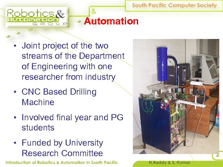 Automation • Joint project of the two streams of the Department of Engineering with