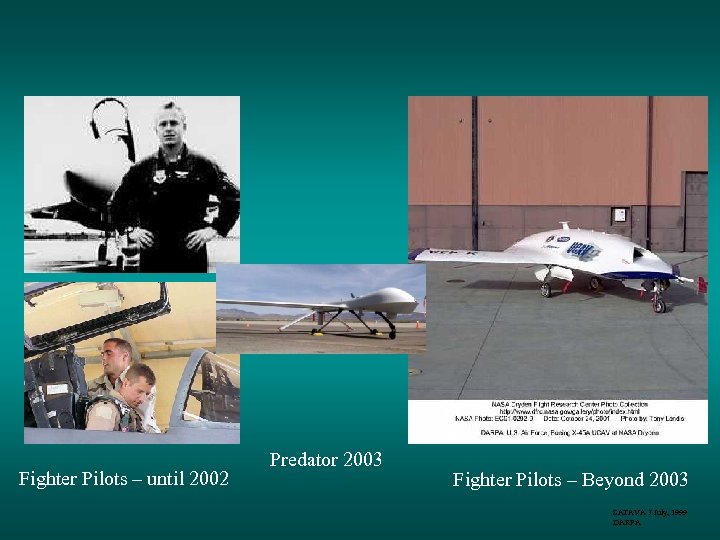 Fighter Pilots – until 2002 Predator 2003 Fighter Pilots – Beyond 2003 SATAVA 7