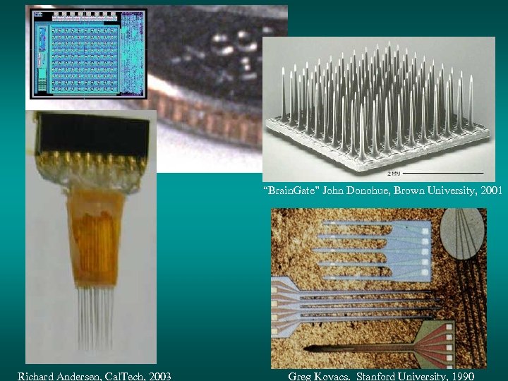 “Brain. Gate” John Donohue, Brown University, 2001 Richard Andersen, Cal. Tech, 2003 Greg Kovacs.