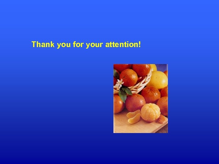 Thank you for your attention! 