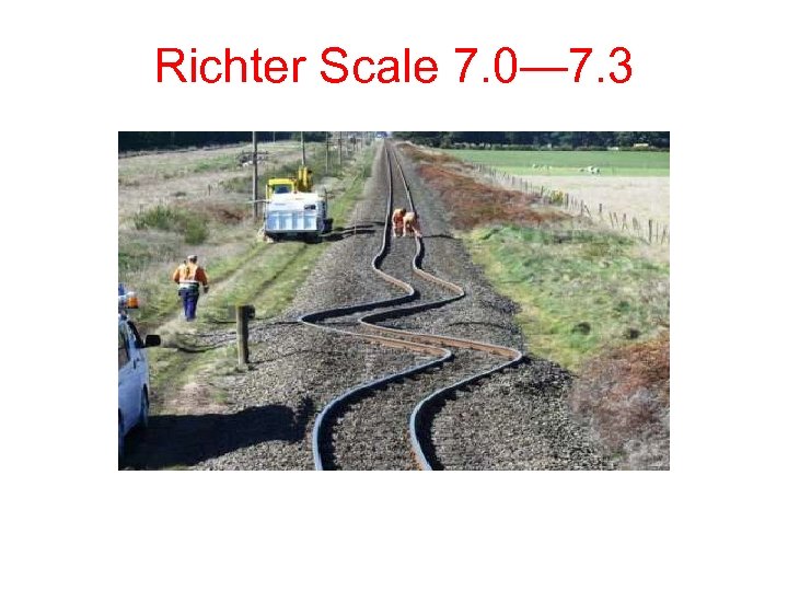 Richter Scale 7. 0— 7. 3 