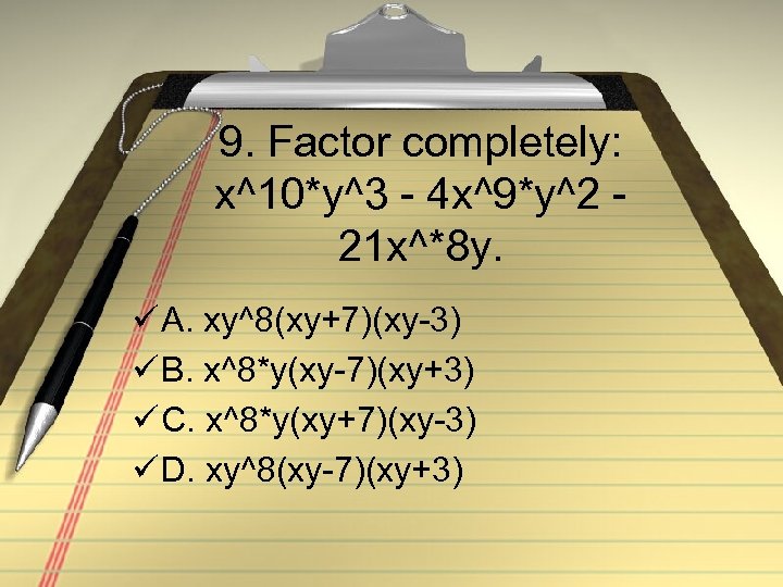 Math Review Getting Ready For The Act