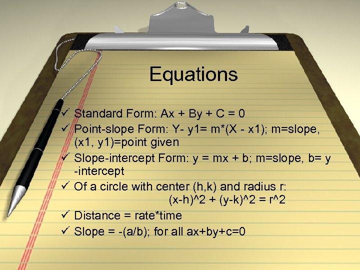 Math Review Getting Ready For The Act