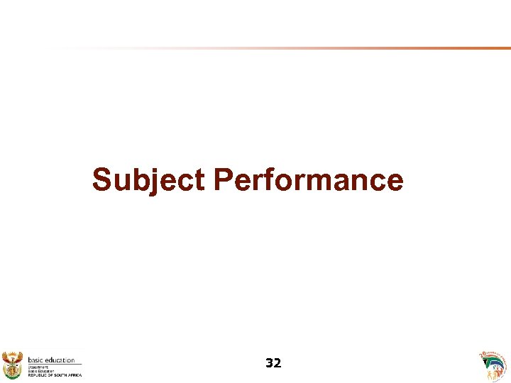 Subject Performance 32 