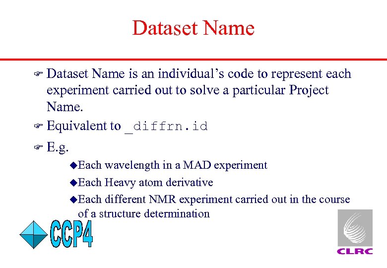 Dataset Name is an individual’s code to represent each experiment carried out to solve